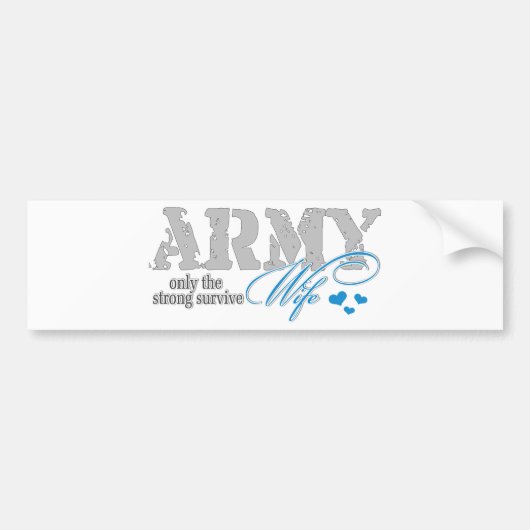 強いのだけ軍隊を生き延びます バンパーステッカー (正面)