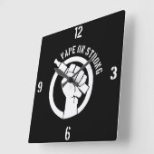 強いのVape スクエア壁時計 (傾斜)