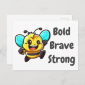 強いはっきりしたハチの勇気がある シーズンポストカード (正面/裏面)