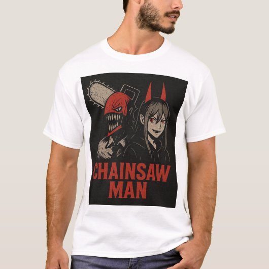 強いアニメのシャツ Tシャツ (正面)