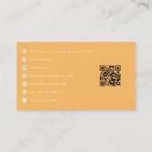 強いアフロ黒人女性エンパワーメントアート 名刺 (裏面)