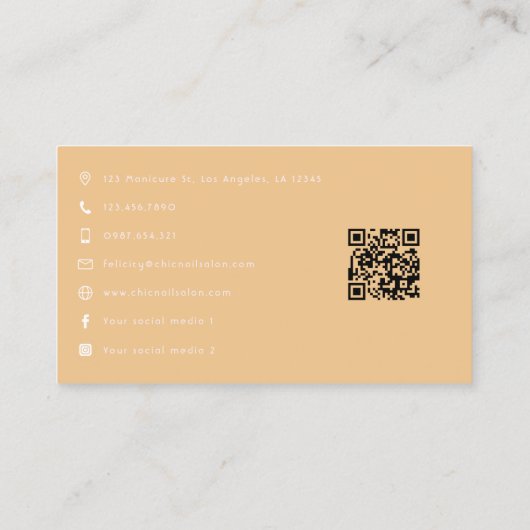 強いアフロ黒人女性リーダーシップデザイン 名刺 (裏面)