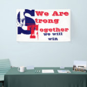 強いアメリカである 横断幕 (トレードショー)