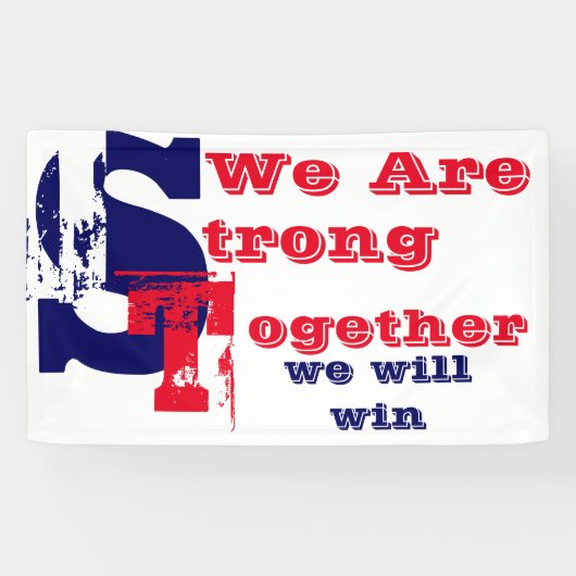 強いアメリカである 横断幕 (横)