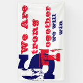 強いアメリカである 横断幕 (縦)