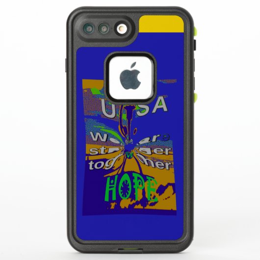 強いアメリカを目指す自分の希望を一緒に生む LifeProof iPhoneケース (裏面)