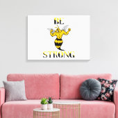 強いイエロージャケットのウォールアートである キャンバスプリント (インサイチュ (リビング))