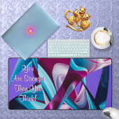 強いインスピレーションのモチベーション抽象芸術 デスクマット