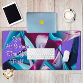 強いインスピレーションのモチベーション抽象芸術 デスクマット