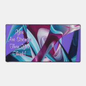 強いインスピレーションのモチベーション抽象芸術 デスクマット (正面)