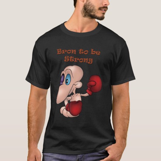 強いウォームボクサーになるブロンボクシングボクシング手袋 Tシャツ (正面)