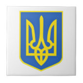 強いウクライナの紋章 – 自由は常に勝つ タイル (正面)