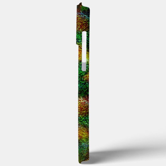 強いオレンジと緑のベルガモット肌の質感 Case-Mate iPhoneケース (裏面 / 左)