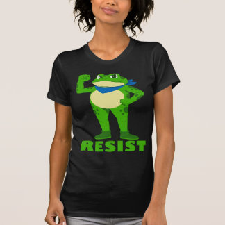 強いカエル 強く立ち続ける Tシャツ