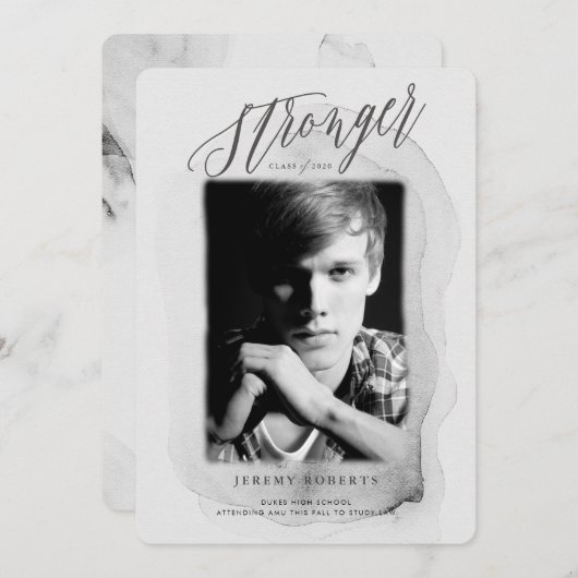 強いクラス卒業招待状 招待状 (正面/裏面)