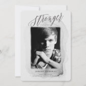 強いクラス卒業招待状 招待状 (正面)