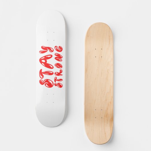 強いグラフィティやる気を起こさせるスタイル スケートボード (正面)