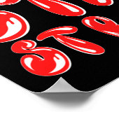 強いグラフィティやる気を起こさせるスタイル ポスター (角)