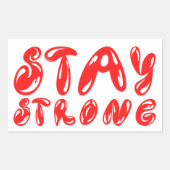 強いグラフィティやる気を起こさせるスタイル 長方形シール (正面)