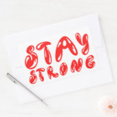 強いグラフィティやる気を起こさせるスタイル 長方形シール (封筒)