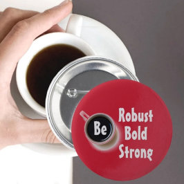 強いコはっきりしたーヒーをテーマに 缶バッジ