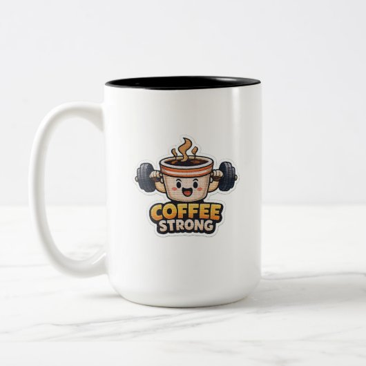 強いコーヒー ツートーンマグカップ (左)