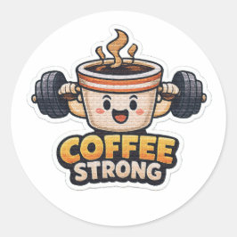強いコーヒー ラウンドシール