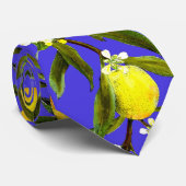 強いシチリアのレモンパターン ネクタイ (ロール)
