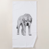 強いシルエット ビーチタオル (正面)