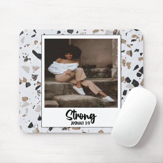 強いジョシュア1:9テラゾパターンマウスパッド マウスパッド (マウス)