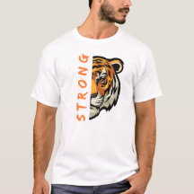 強いタイガーtシャツデザイン