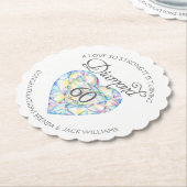 強いダイヤモンドの結婚コースターを愛 ペーパーコースター (アングル)