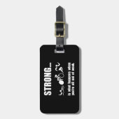 強いトライアスロン ラゲッジタグ (正面縦)