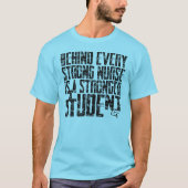 強いナースの裏には強い学生 Tシャツ (正面)