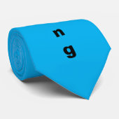強いネックタイ(黒/青)をスタンド(オリジナル) ネクタイ (ロール)