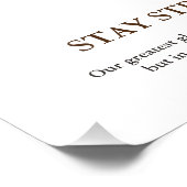 強いハゲのイーグルのアートワークをやる気を起こさせる維持 フォトプリント            (角)