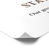 強いハゲのイーグルのアートワークをやる気を起こさせる維持 ポスター (角)