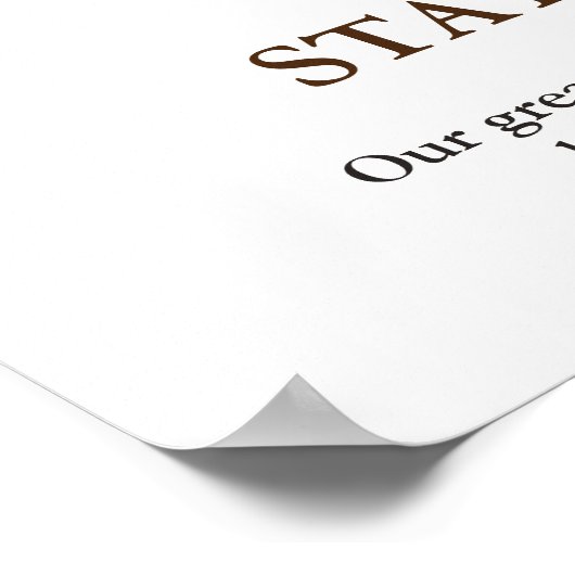 強いハゲのイーグルのアートワークをやる気を起こさせる維持 ポスター (角)