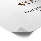 強いハゲのイーグルブラウンやる気を起こさせるグレーを維持 ポスター (角)