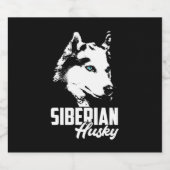 強いハスキーのシベリア ビールラベル (シングルラベル)