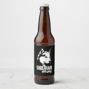 強いハスキーのシベリア ビールラベル
