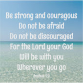 強いバイブル感動的バースビーチノート シール (正面)