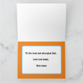 強いパパの父の日最強の愛 カード (内部)