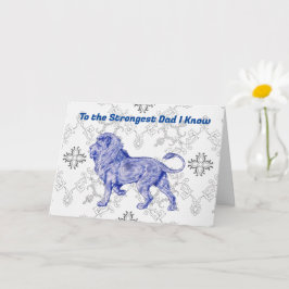 強いパパライオン パン 心からの父の日 カード