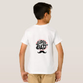 強いパパ強い家族 Tシャツ (裏面フル)