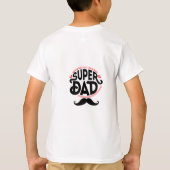 強いパパ強い家族 Tシャツ (裏面)
