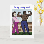 強いパパ カード (黄色い花)