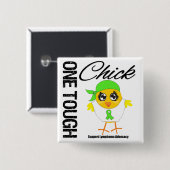 強いヒック性リンパ腫の戦士1人 缶バッジ (正面&裏面)