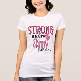 強いビート毎日スキニー！ピンクボクシング手袋 Tシャツ