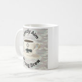 強いビールを目指す着実な目標 コーヒーマグカップ (正面左)